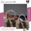 Bolsa Luise | Couro de Avestruz e Pele de Leopardo (B023)