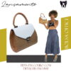 Bolsa Office | Couro com Detalhe em Vime (B017)