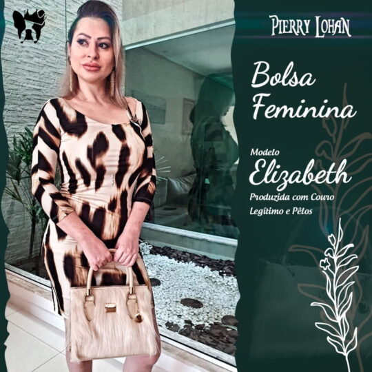 Bolsa Elizabeth | Couro Legítimo e Pelos (B011)