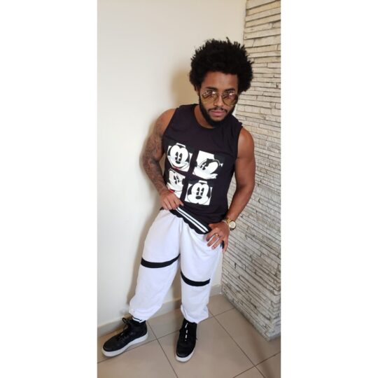 Calça moletom branca Pierry Lohan – c08