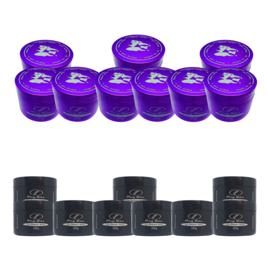 9 Gel Cera Pierry Lohan 250g Ganhe + 9 Gel Fantasy Black