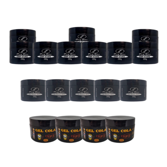 9 Gel Cola 250g Ganhe  + 4 Gel Cola Vox + 5 Gel Black