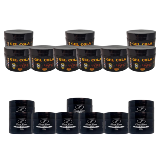 9 Gel Cola Pierry Lohan 250g Ganhe + 9 Gel Cola Vox 250g