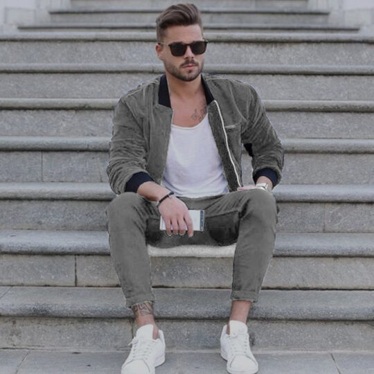 JAQUETA VELUDO PIERRY LOHAN PRATA V46